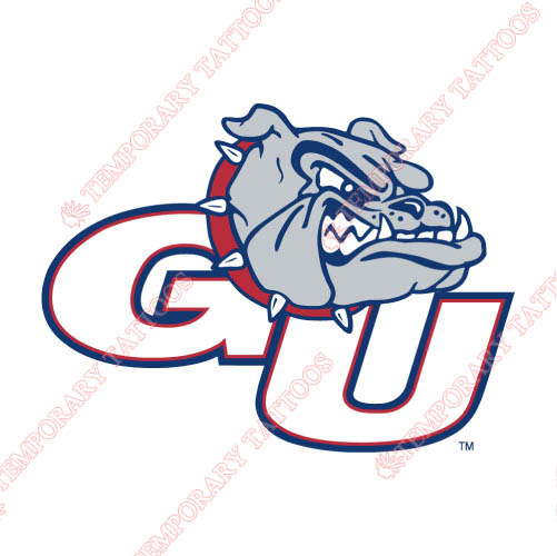 Gonzaga Bulldogs Customize Temporary Tattoos Stickers NO.4509